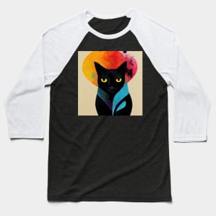 Abstract Cat Baseball T-Shirt